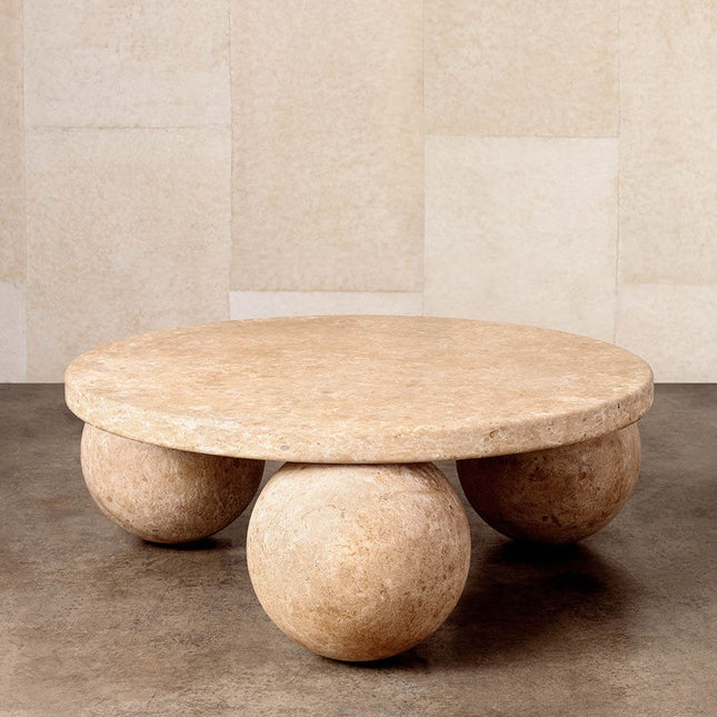Albany Contemporary Mid Century Modern Japandi Coffee Table – Organic Freeform Wooden Top with Geometric Base – Minimalist Designer Center Table for Living Room