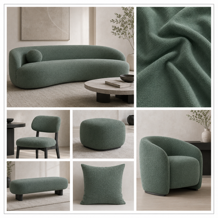 MILANO - Upholstery Fabric- Forest Green