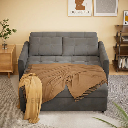 Buenos Sleeper Sofa Bed- Small Compact 3 in 1 Sleeper Sofa for Small Living Room or Guest Room - Uber Decor