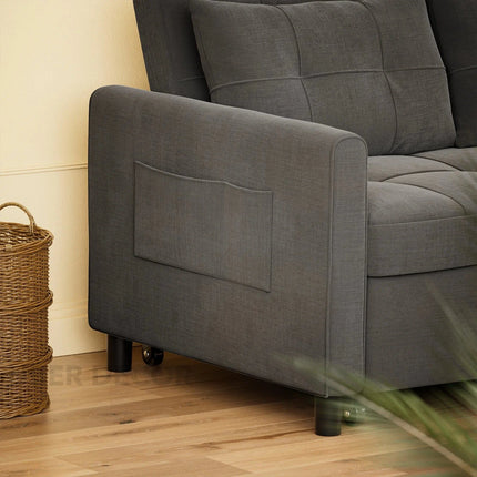 Buenos Sleeper Sofa Bed- Small Compact 3 in 1 Sleeper Sofa for Small Living Room or Guest Room - Uber Decor
