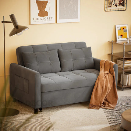 Buenos Sleeper Sofa Bed- Small Compact 3 in 1 Sleeper Sofa for Small Living Room or Guest Room - Uber Decor