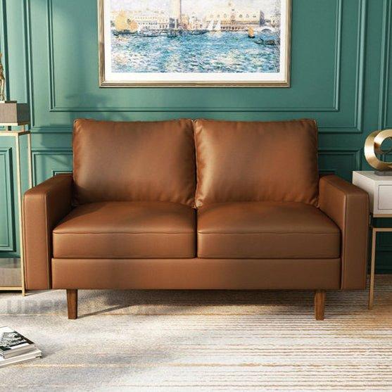Rikka 57" Square Arm 2-Seater Couch – Customisable Compact Sofa for Living Room or Office - Uber Decor