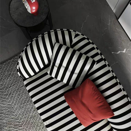 Varanasi 84 inch 3-Seater Modern Sofa Striped Statement Couch for Living Room