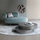 Dusty Aqua Blue Suede Velvet