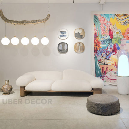 Auckland Designer Sofa Modern Japandi Luxury Couch with Asymmetric Arms