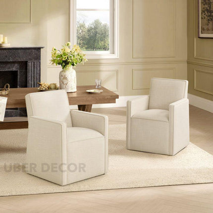 Ardina Modern Dining Chair Custom Made Armchair Design Ideal for Dining Room Living Area Formal Lounge - Uber Decor