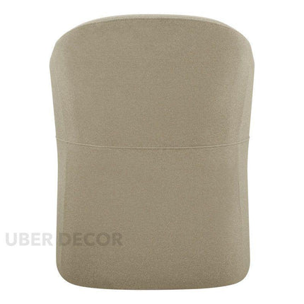 Blyss Contemporary Side Chair with Curved Back and Seamless Silhouette Ideal for Dining Room Bedroom or Lounge Space - Uber Decor