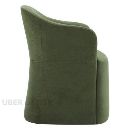 Ravyn Modern Side Chair Set of 2 with Curved Back and Sculptural Silhouette Ideal for Dining or Accent Seating - Uber Decor