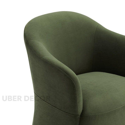 Ravyn Modern Side Chair Set of 2 with Curved Back and Sculptural Silhouette Ideal for Dining or Accent Seating - Uber Decor