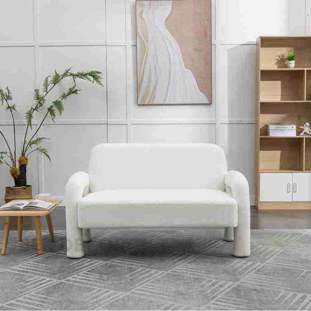 Zenvy 51" Modern Curved Arm Designer Couch – Playful Minimalist Seating for Contemporary Homes - Uber Decor