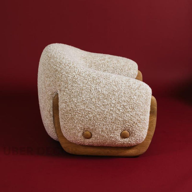 Cocoonora Lounge Chair Retro Inspired Contemporary Accent Statement Seating for Modern Living Room and Bedroom Interiors - Uber Decor