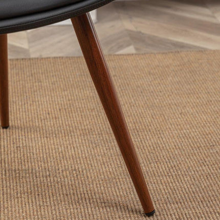 Tavra Contemporary Dining Chair Set of 2 Modern Custom Made Design with Armrest Ideal for Dining Room Office Space - Uber Decor