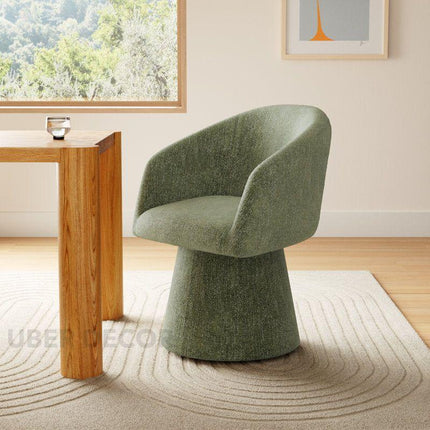 Lumi Modern Barrel Chair Set of 2 with Curved Silhouette and Sculptural Base Ideal for Living Room Lounge or Dining Spaces - Uber Decor