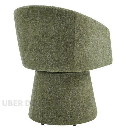 Lumi Modern Barrel Chair Set of 2 with Curved Silhouette and Sculptural Base Ideal for Living Room Lounge or Dining Spaces - Uber Decor