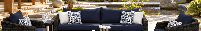 Leafelle Sofa & Chair Set with Twin Tables Outdoor Seating for Poolside Patios, Garden Terraces & Tropical Decks