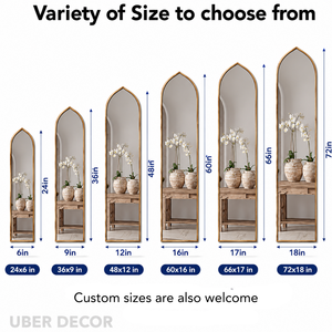 Moroccan Elegance Full Length Wall Bedroom Mirror - Uber Decor