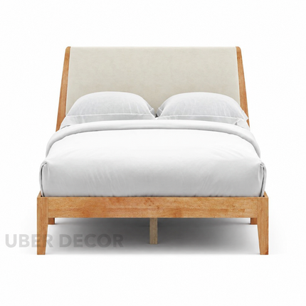 MapleMist Upholstered Platform Customisable Bed for Contemporary Bedrooms