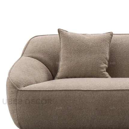 Madera 5 Seater Modern L Shaped Sofa with Rounded Corners and Lounger for Living Room
