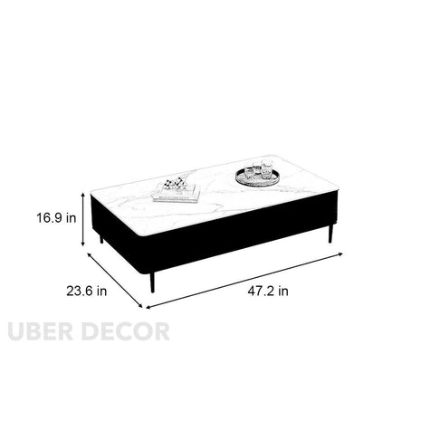 Vetra Slim – Aesthetic TV Unit, Coffee Table Nordic Inspired Minimal Drawer Design - Uber Decor