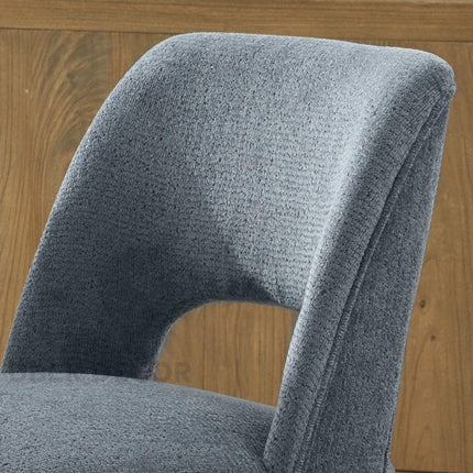 Vion Dining Chair Set of 2 Custom Made Mid Century Modern Design with Curved Back Ideal for Dining Room Formal Dining Area - Uber Decor