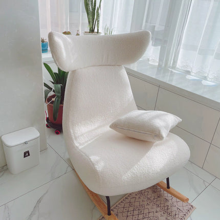 NUBIYA – Nordic Modern Rocking Lounge Chair for Living Room & Relaxed Interiors