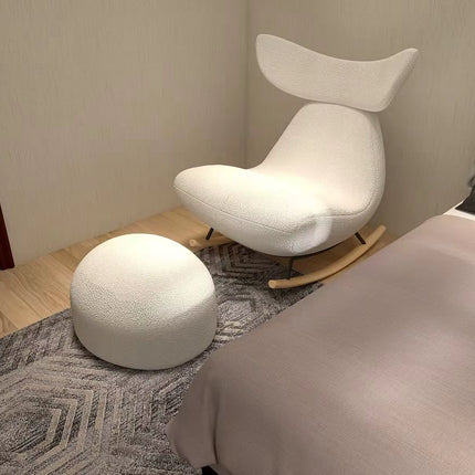 NUBIYA – Nordic Modern Rocking Lounge Chair for Living Room & Relaxed Interiors