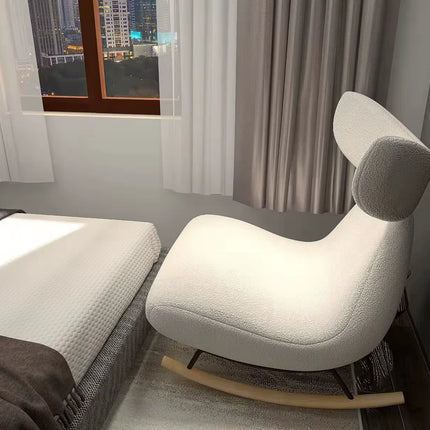 NUBIYA – Nordic Modern Rocking Lounge Chair for Living Room & Relaxed Interiors