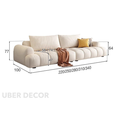 Dresden Nordic Designer Sofa Set – Modern Luxury Floor Lounge for Living Room, Garden & Office Spaces - Uber Decor