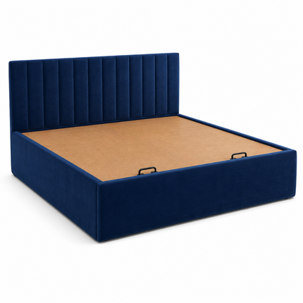 OakMist Contemporary Upholstered Platform Customisable Bed for Minimalist Interiors