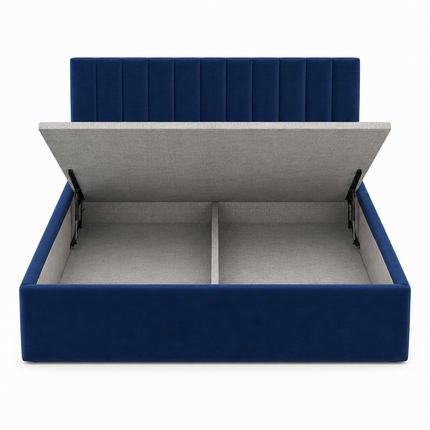 OakMist Contemporary Upholstered Platform Customisable Bed for Minimalist Interiors