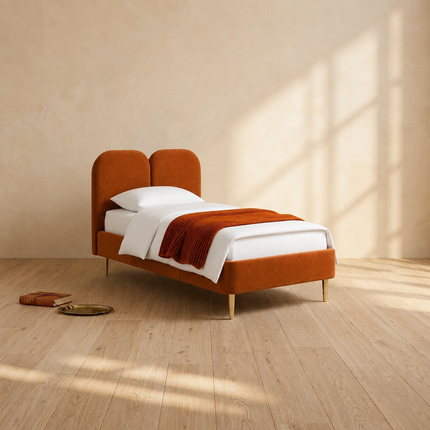 OakWing Modern Upholstered Platform Customisable Bed for Elegant Bedrooms