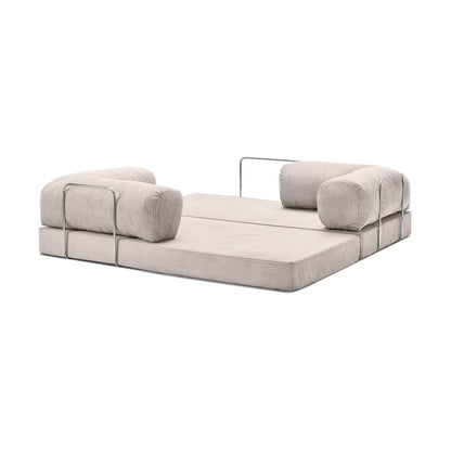 The Teddy Block Sofa- 5-in-1 Modern Adjustable Sofa Cum Bed for Guest Room, Kids Room, Bedroom or Living Room- Custom Fabric and Size