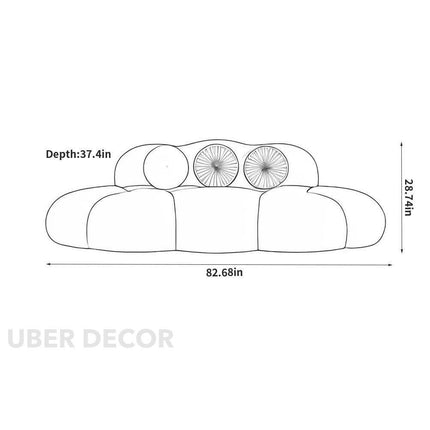 Tampere Modern Nordic Bean Bag Sofa Set – Italian-Inspired Minimalist Lounge Seating for Living Room or Studio Spaces