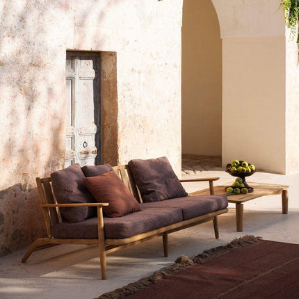 Houston 3-Seater Mid-Century Modern Sofa Wooden Frame Minimalist Couch for Living Room