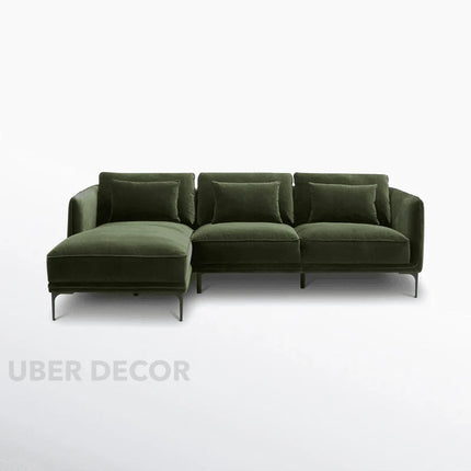 Amelise Sectional Sofa- L-Shaped Lounger Sofa with Left or Right Aligned Chaise- Contemporary Sofa for Office, Living room
