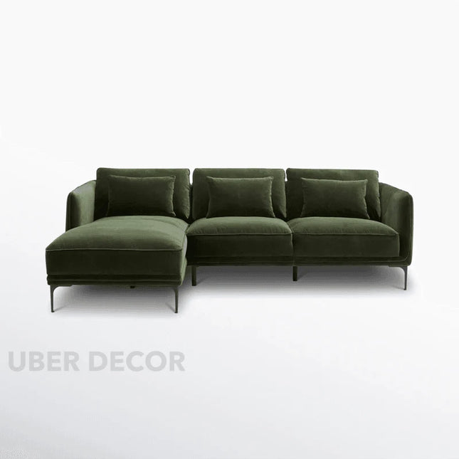 Amelise Sectional Sofa- L-Shaped Lounger Sofa with Left or Right Aligned Chaise- Contemporary Sofa for Office, Living room
