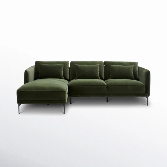 Amelise Sectional Sofa- L-Shaped Lounger Sofa with Left or Right Aligned Chaise- Contemporary Sofa for Office, Living room