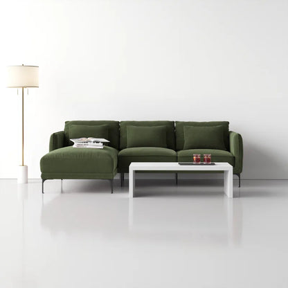 Amelise Sectional Sofa- L-Shaped Lounger Sofa with Left or Right Aligned Chaise- Contemporary Sofa for Office, Living room