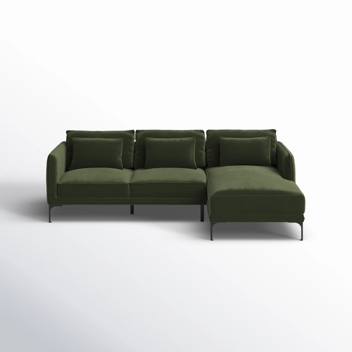 Amelise Sectional Sofa- L-Shaped Lounger Sofa with Left or Right Aligned Chaise- Contemporary Sofa for Office, Living room