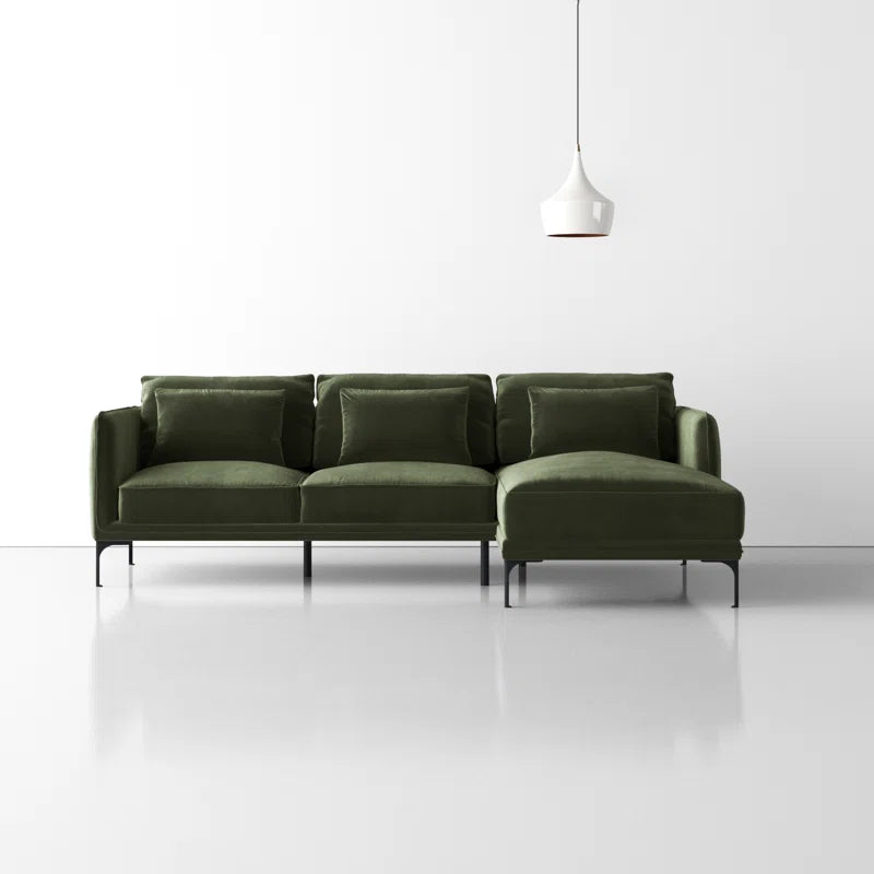 Amelise Sectional Sofa- L-Shaped Lounger Sofa with Left or Right Aligned Chaise- Contemporary Sofa for Office, Living room