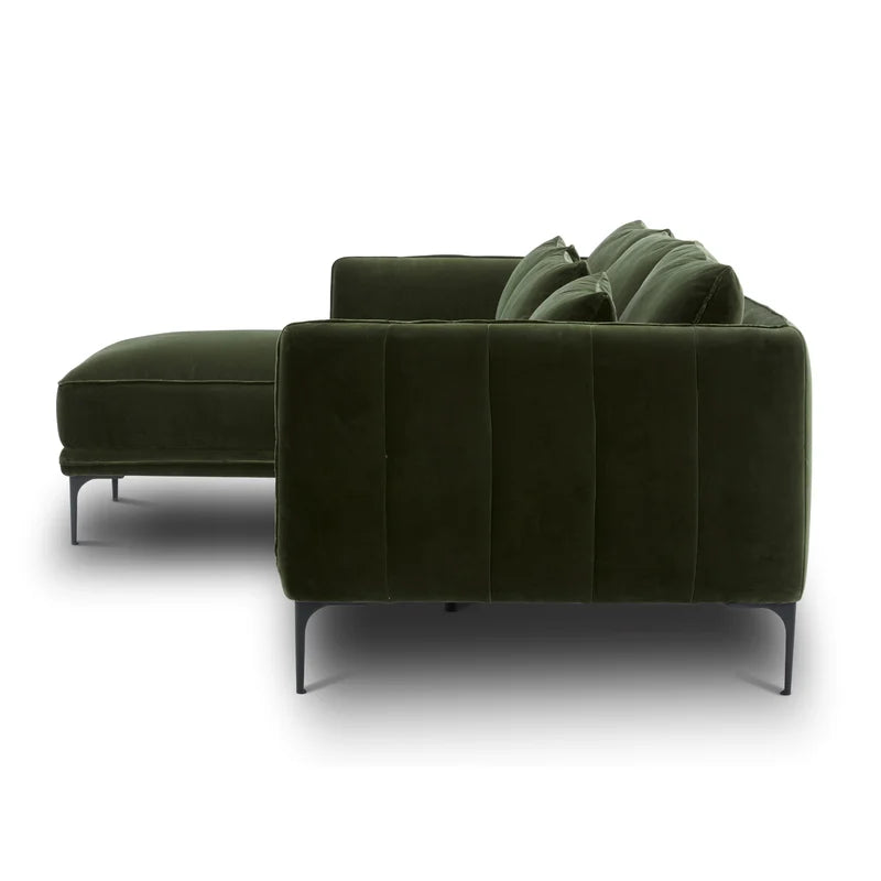 Amelise Sectional Sofa- L-Shaped Lounger Sofa with Left or Right Aligned Chaise- Contemporary Sofa for Office, Living room