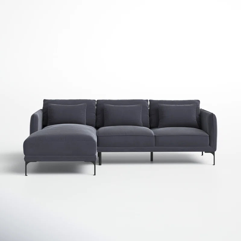 Amelise Sectional Sofa- L-Shaped Lounger Sofa with Left or Right Aligned Chaise- Contemporary Sofa for Office, Living room