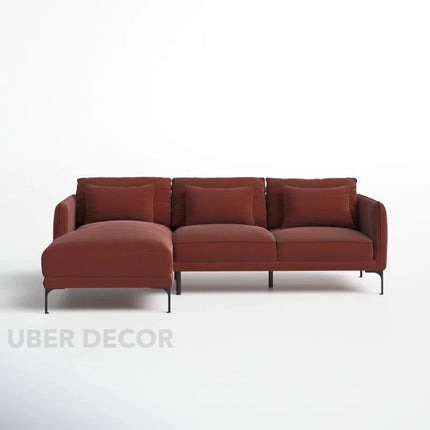 Amelise Sectional Sofa- L-Shaped Lounger Sofa with Left or Right Aligned Chaise- Contemporary Sofa for Office, Living room