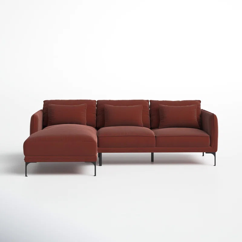 Amelise Sectional Sofa- L-Shaped Lounger Sofa with Left or Right Aligned Chaise- Contemporary Sofa for Office, Living room