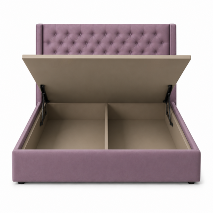 Rest Royale Wingback Bed – Diamond-Tufted Headboard for Luxe Interiors