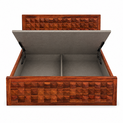 RosewoodGrid Traditional Contemporary Panel Customisable Bed for Master Bedroom