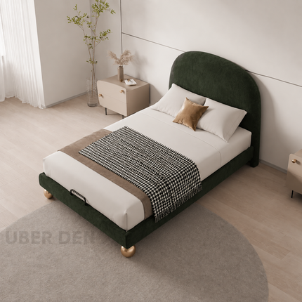 Royal Curve Bed – Curved Headboard Luxury Bed for Master Bedroom