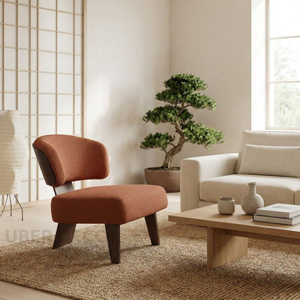 Modena Eleganza – Italian Minimalist Fabric Lounge Chair for Living Room & Leisure Spaces