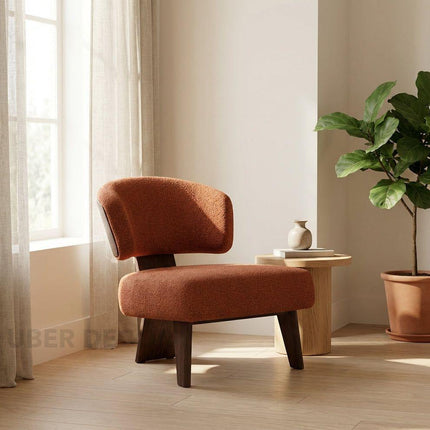 Modena Eleganza – Italian Minimalist Fabric Lounge Chair for Living Room & Leisure Spaces