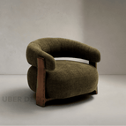 Olive Moss Green Chenille